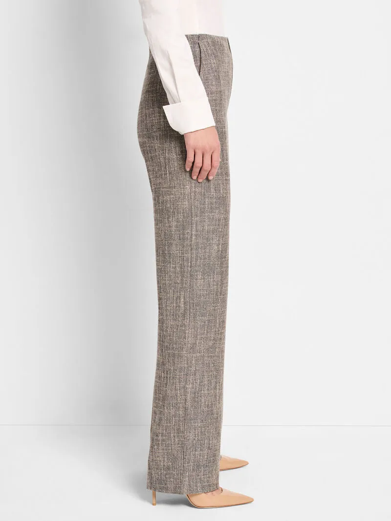 30.5" Lenox Wide Leg Tweed Pant