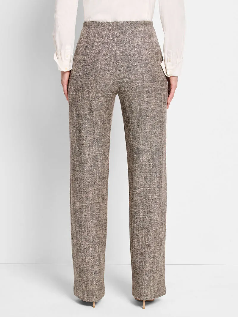 30.5" Lenox Wide Leg Tweed Pant