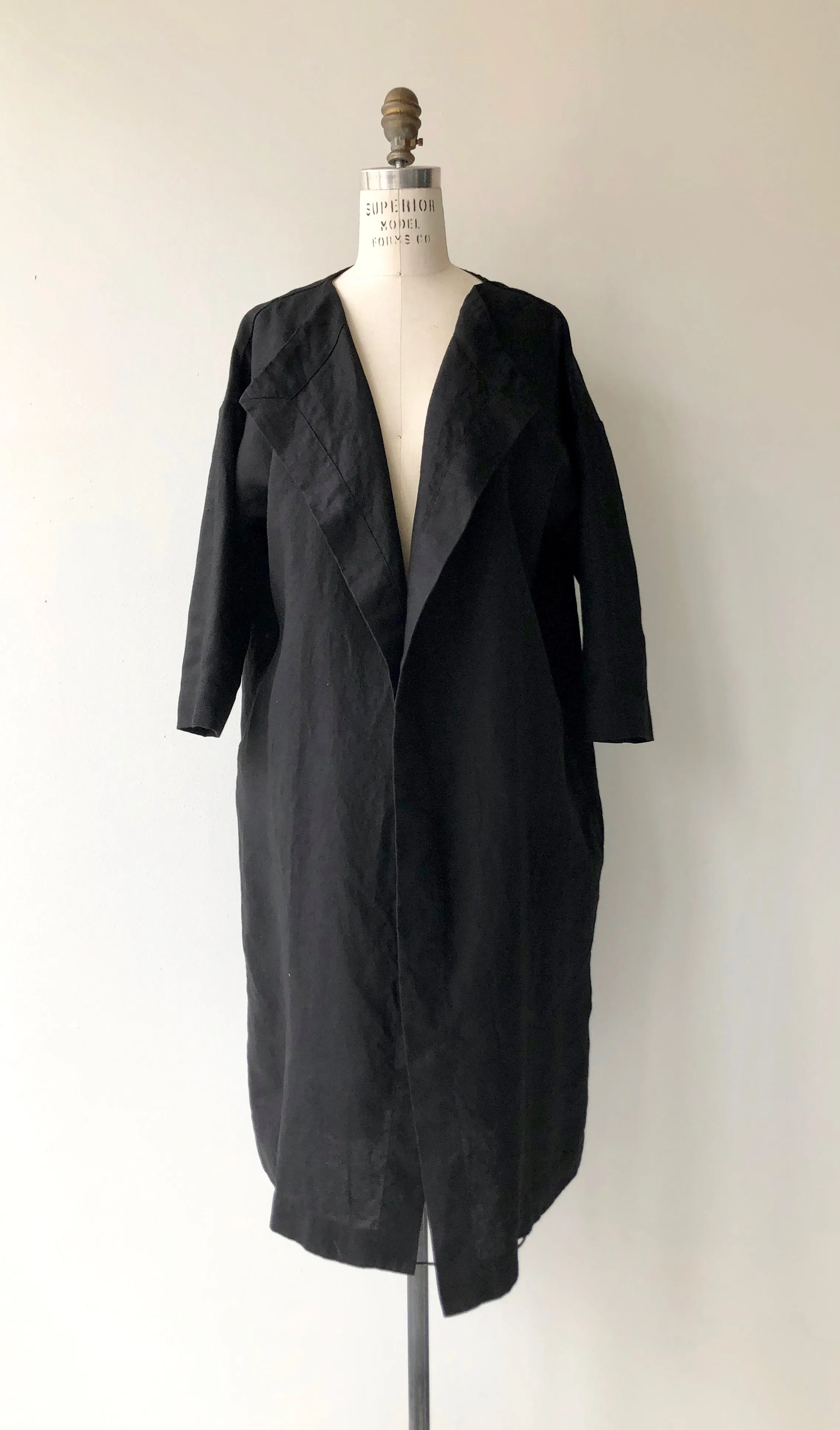 Amsterdam Linen Wrap Jacket | Black