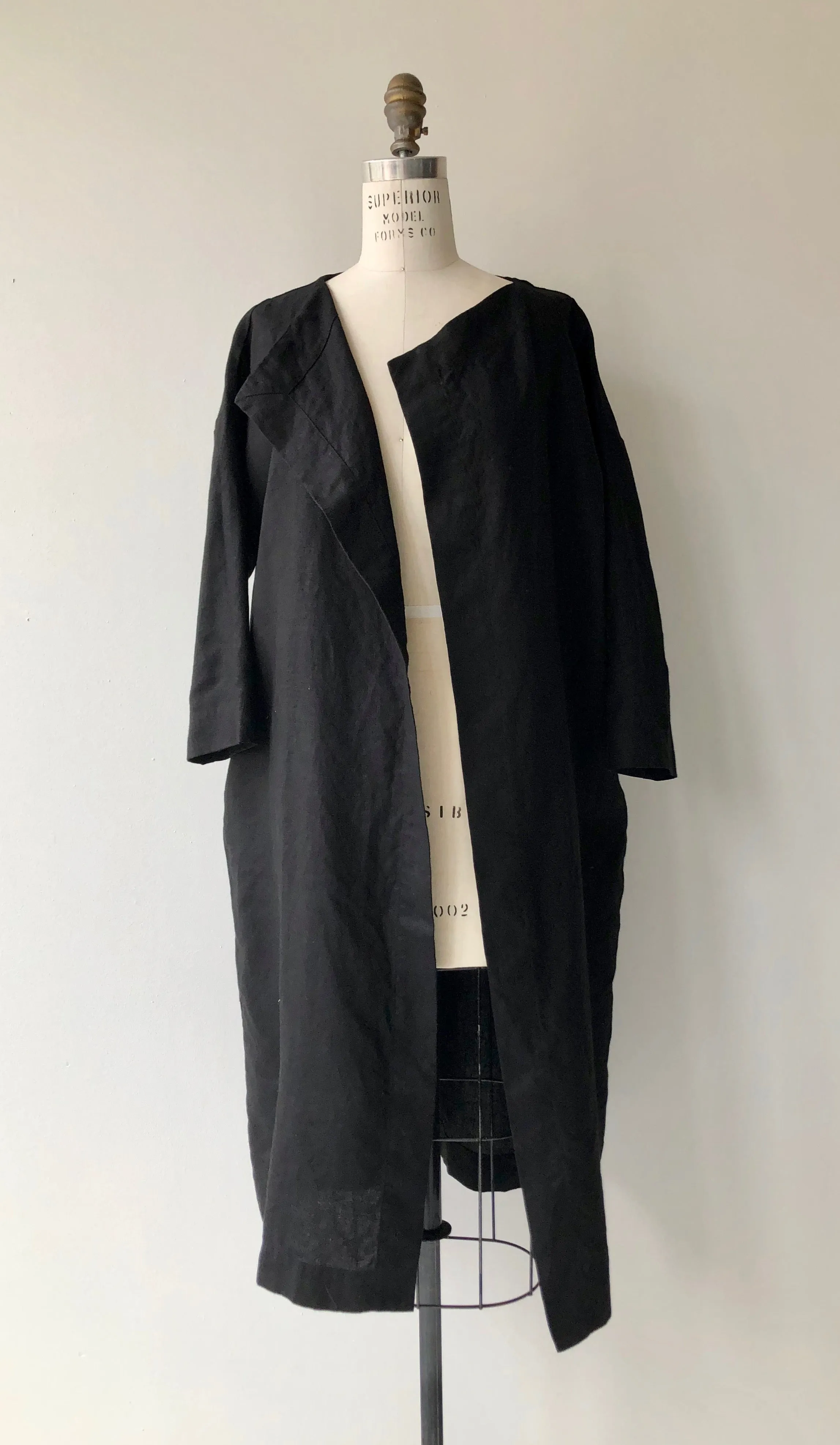 Amsterdam Linen Wrap Jacket | Black