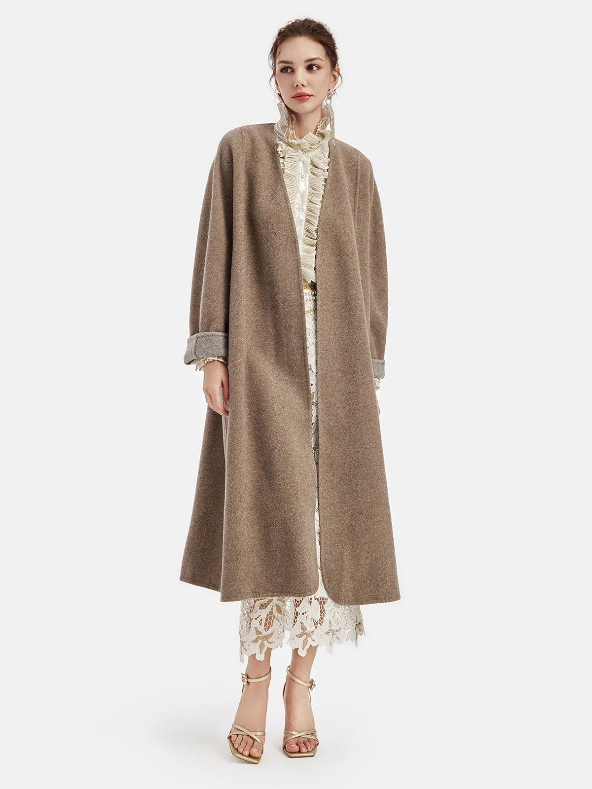 Australian Wool Cocoon Coat