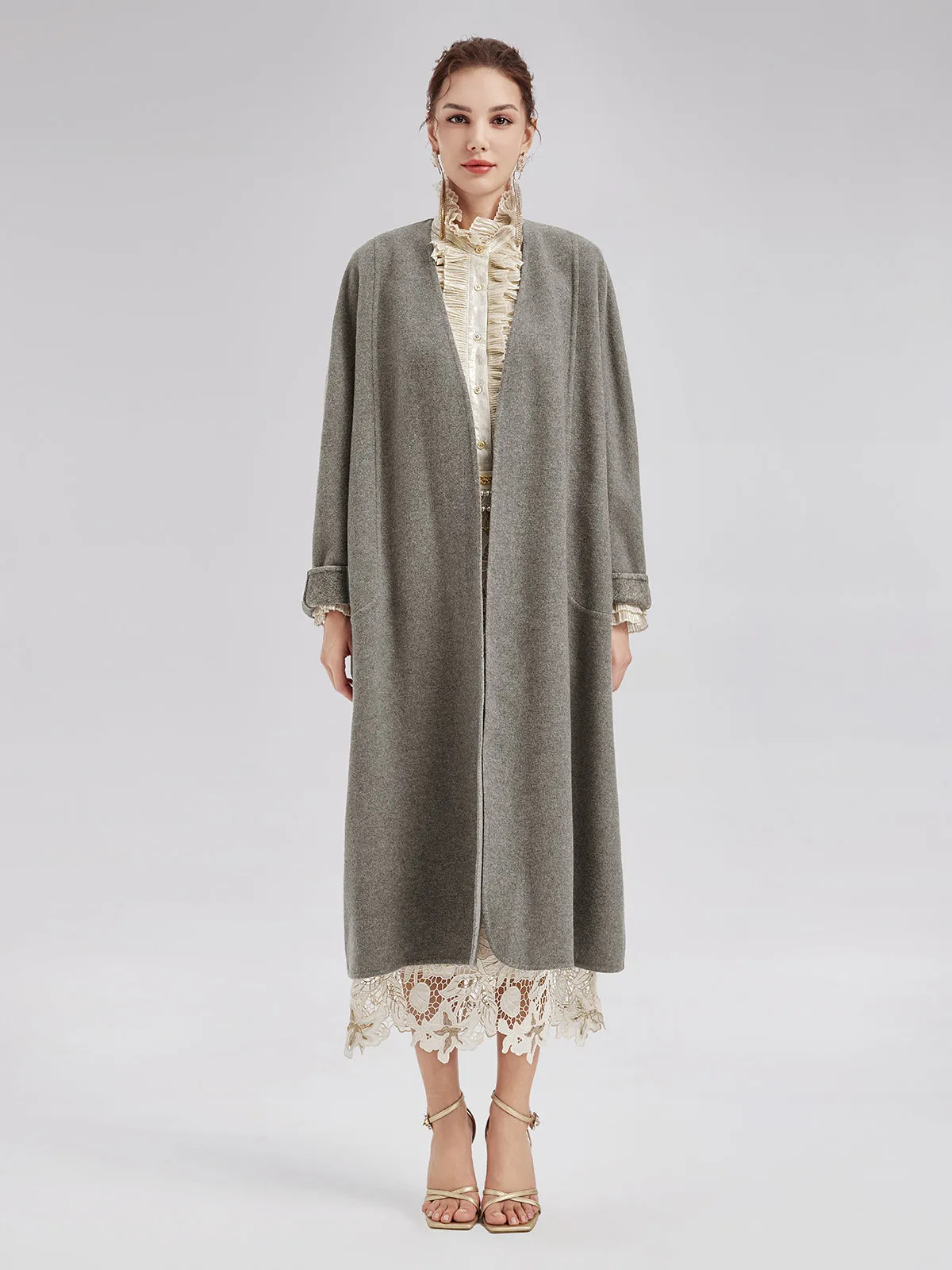 Australian Wool Cocoon Coat