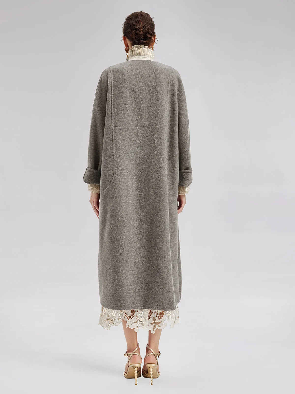 Australian Wool Cocoon Coat