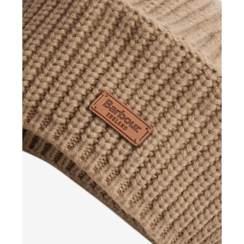 Barbour Beldon Ladies Beret Beanie Hat - Honey