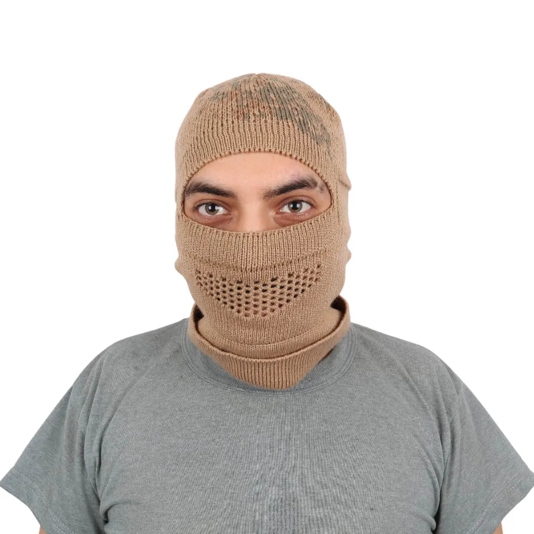 Black Knitted Balaclava Beanie (Ski Mask)