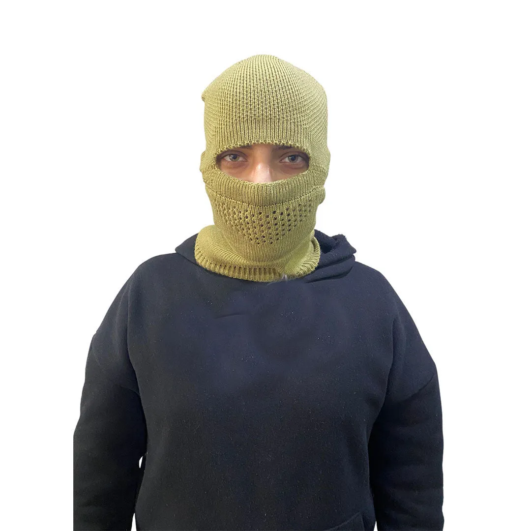 Black Knitted Balaclava Beanie (Ski Mask)