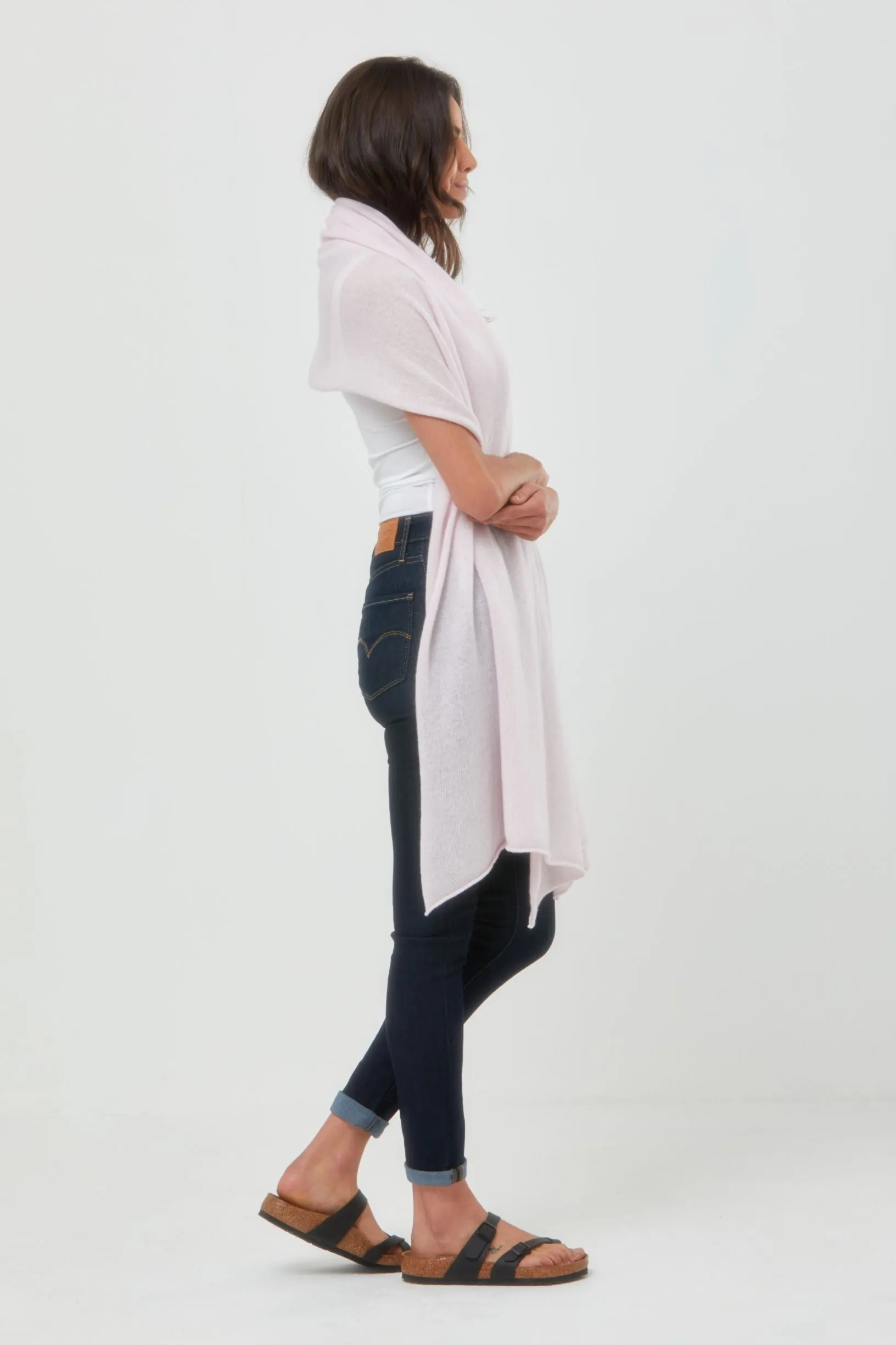 Cashmere Travel Wrap Pink