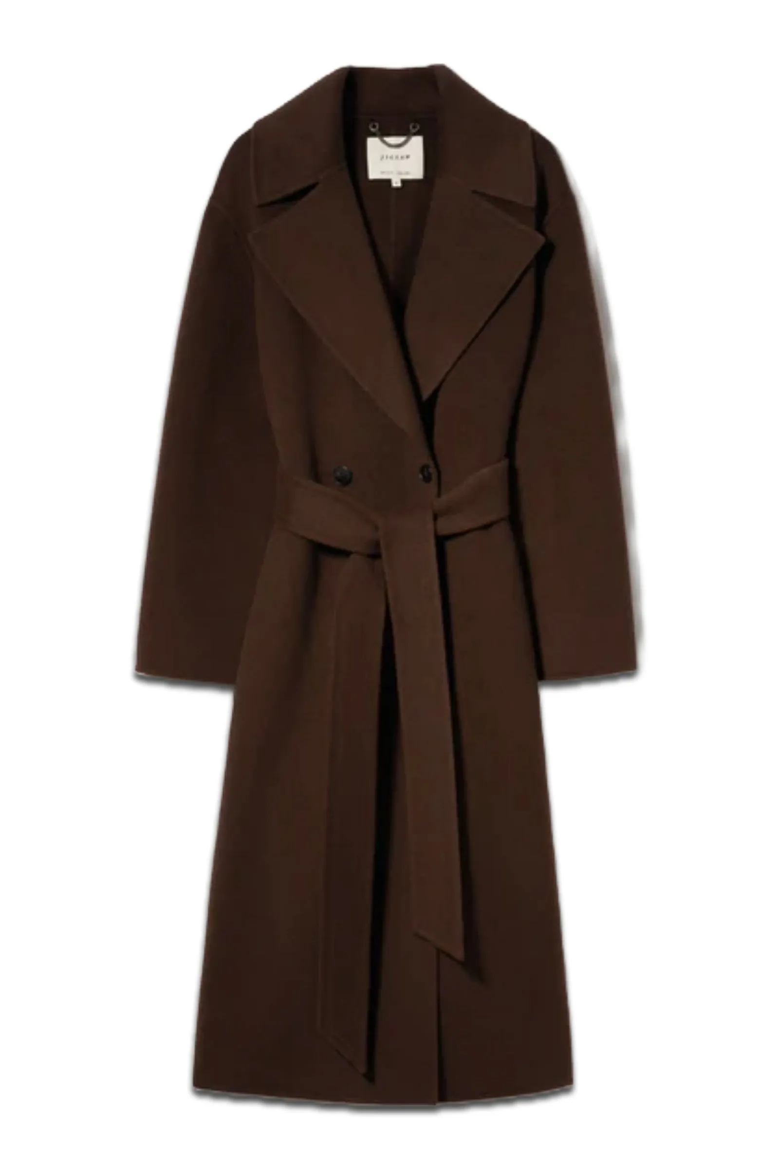 Double Faced Cocoon Wrap Coat