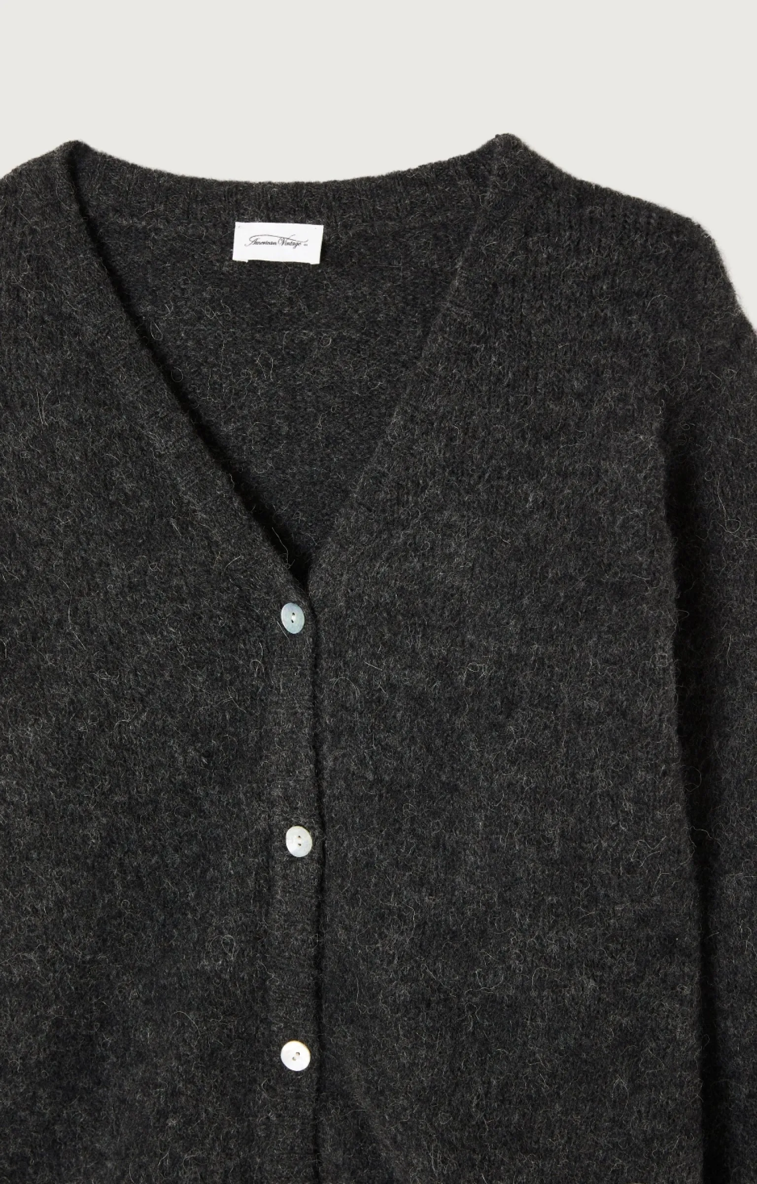 East Cardigan - Charcoal Melange