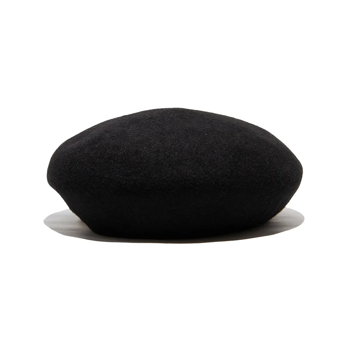 EMBROIDERY BIG BERET - Black