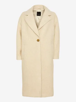 FIDEN SHEARLING INSPIRED COAT - OFF WHITE