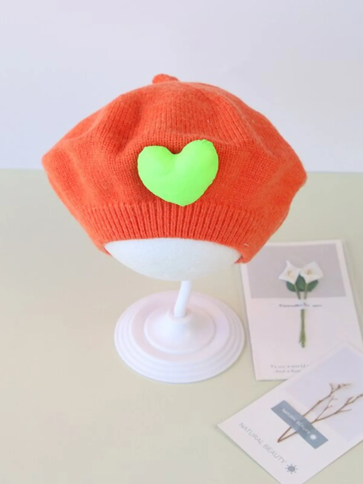 Full Of Love Knitted Beret Hat