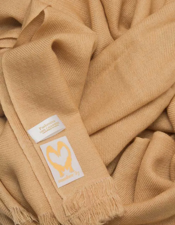 Gold Cashmere Pashmina