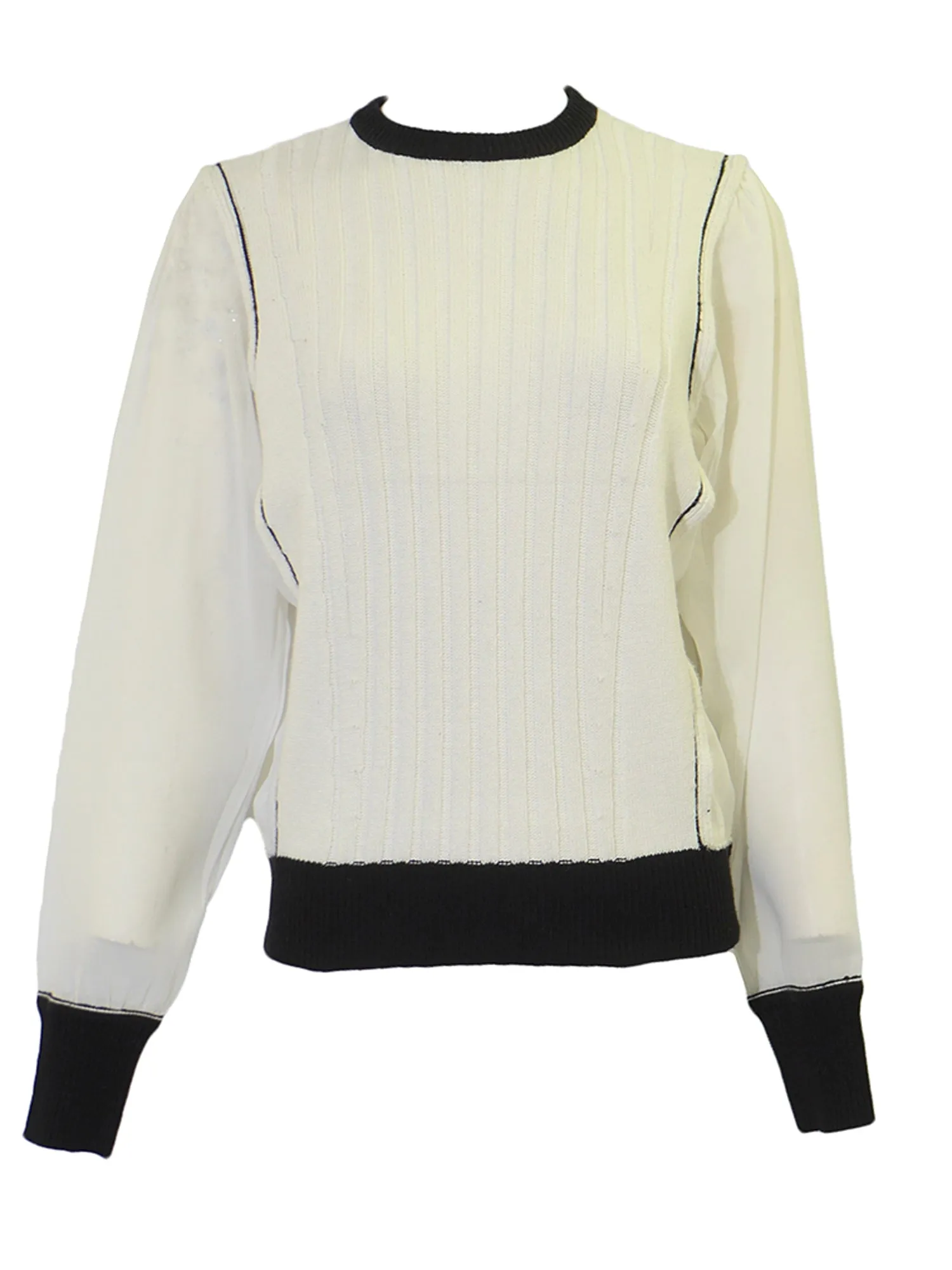 La Chic Mixed Media Sweater