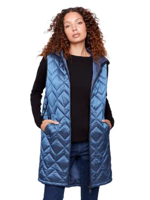 Long Quilted Puffer Vest