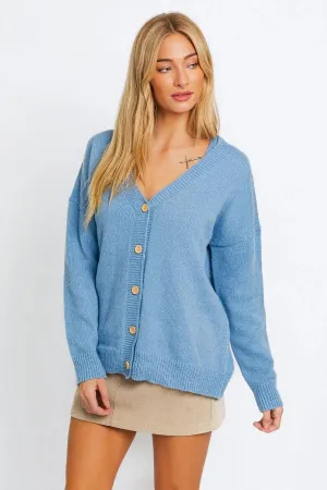 Long Sleeve V-Neck Oversized Sweater Cardigan