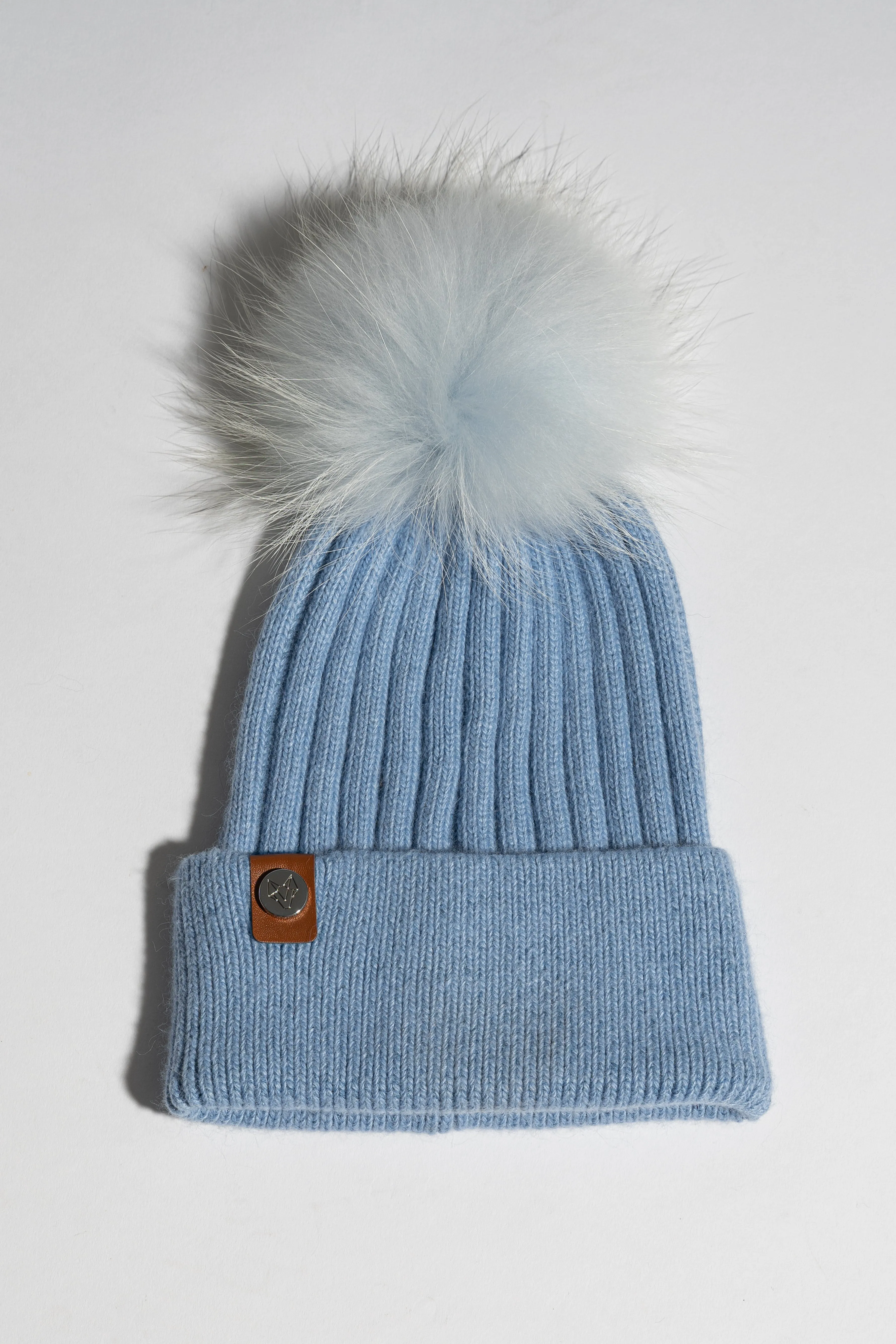 Mens Harley Pom Pom Hat - Blue