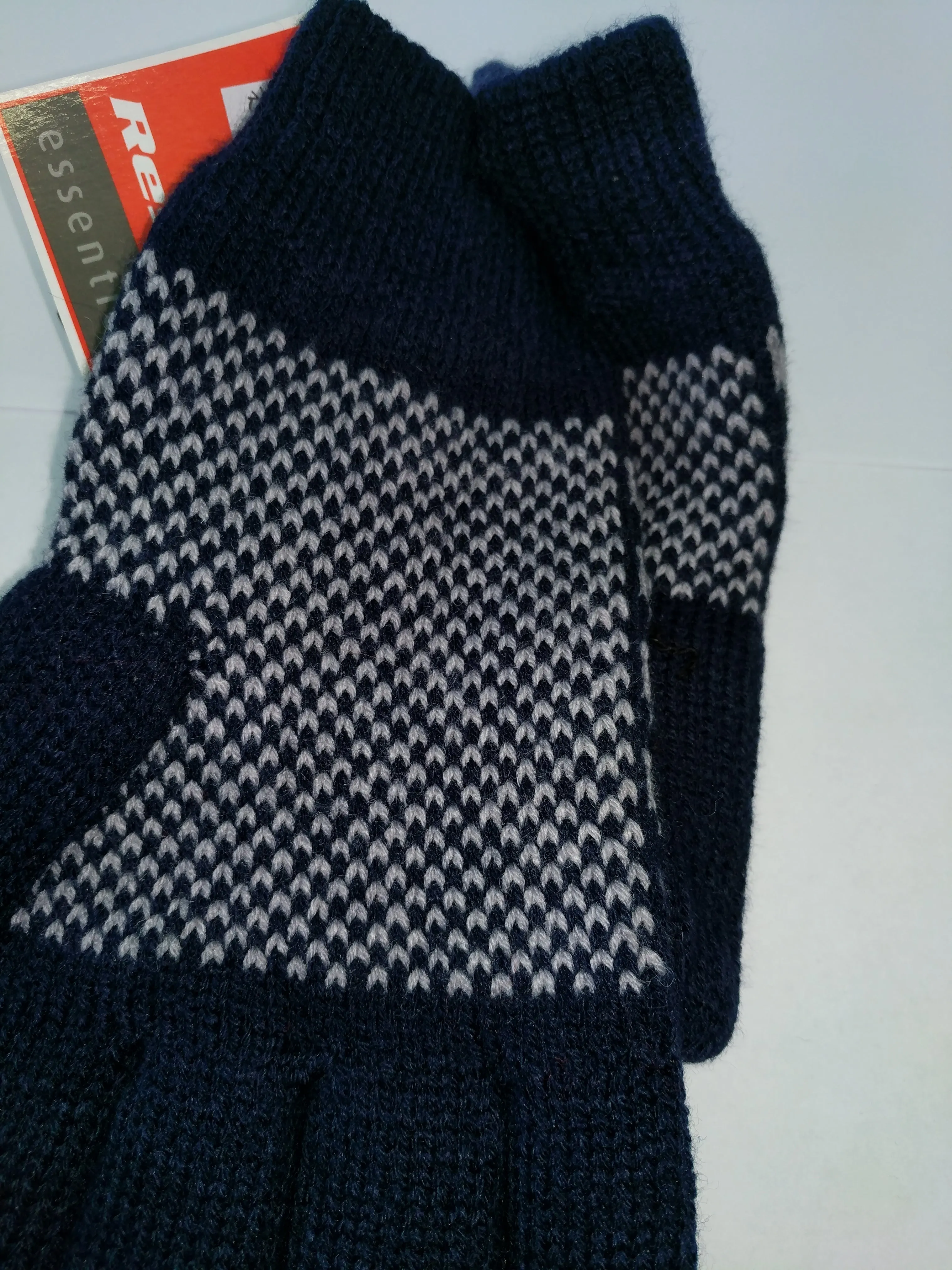 Men's Winter Thick Thinsulate Wool Gloves navy or grey options