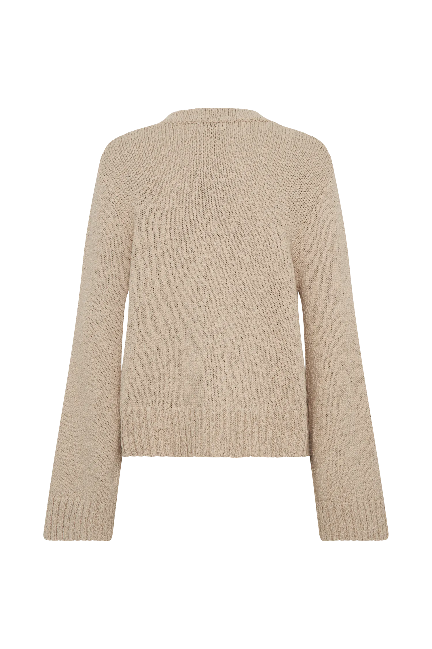 Moira Oversized Boucle Cardigan - Wheat