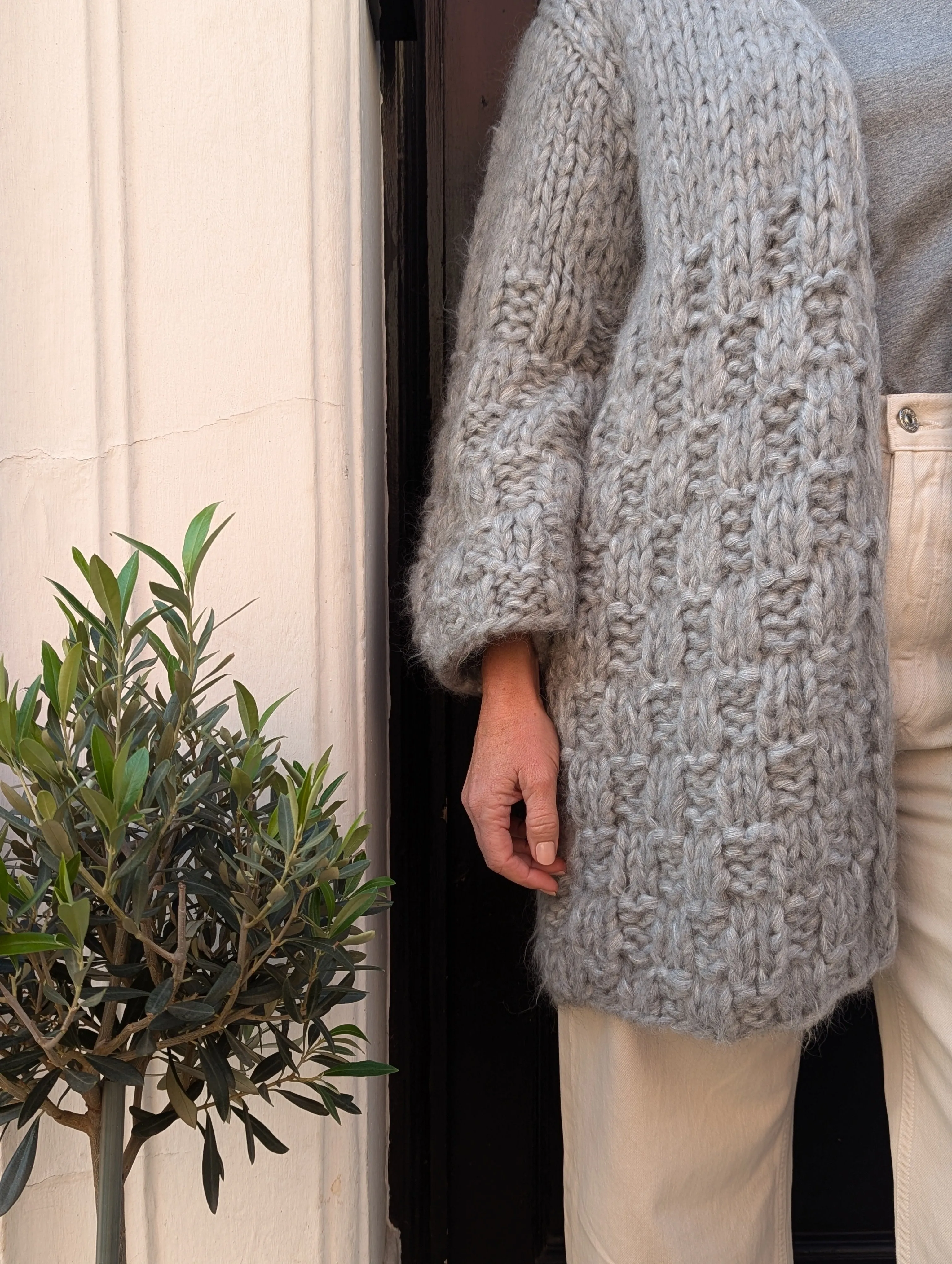 Molly Grey Oversized Cardigan