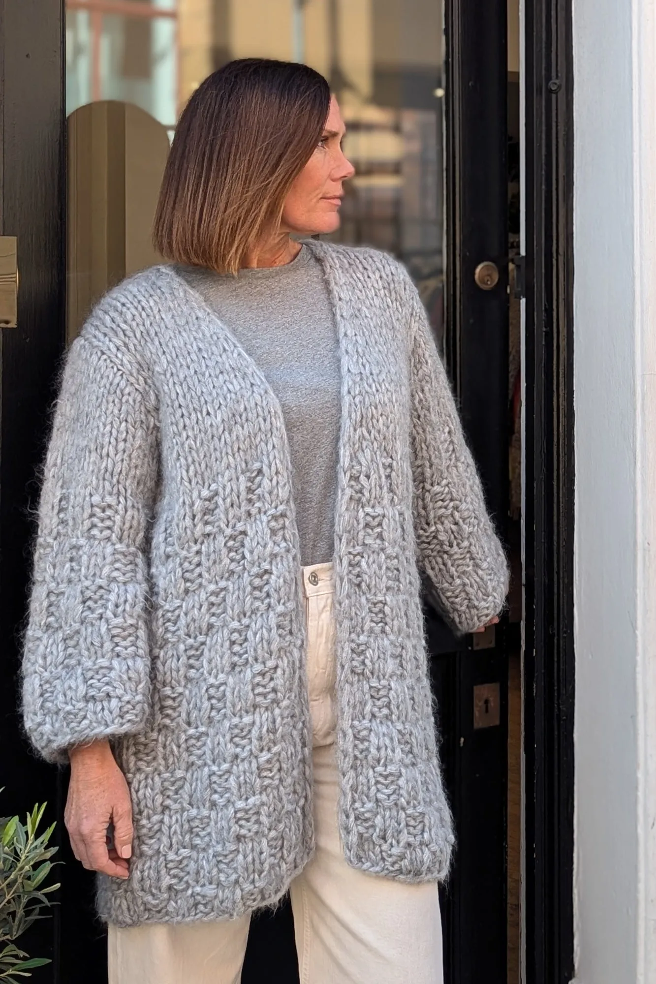 Molly Grey Oversized Cardigan