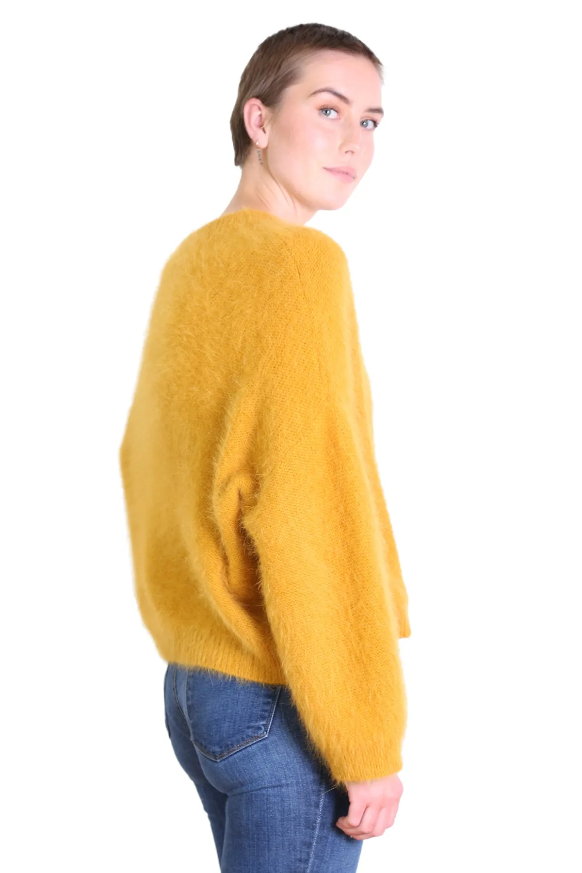 Montreal Angora Knit Mustard