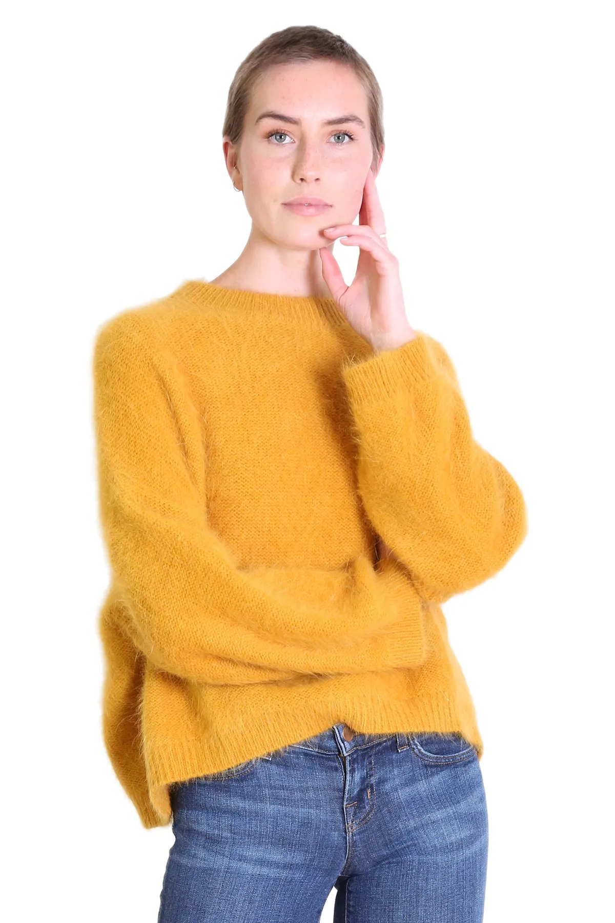 Montreal Angora Knit Mustard