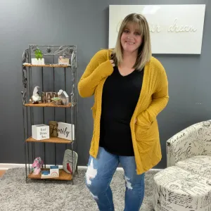 Mustard Lola Cardigan