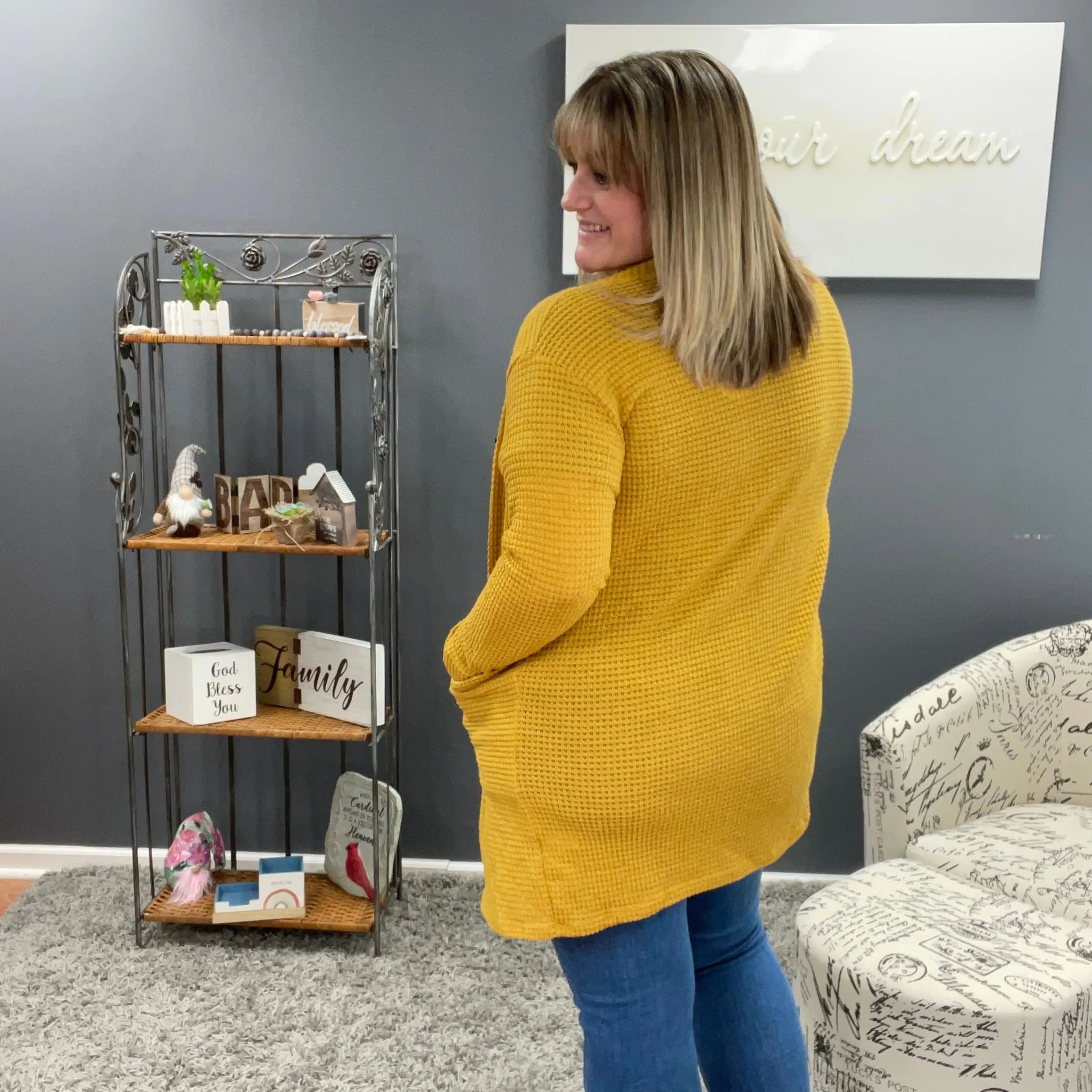 Mustard Lola Cardigan