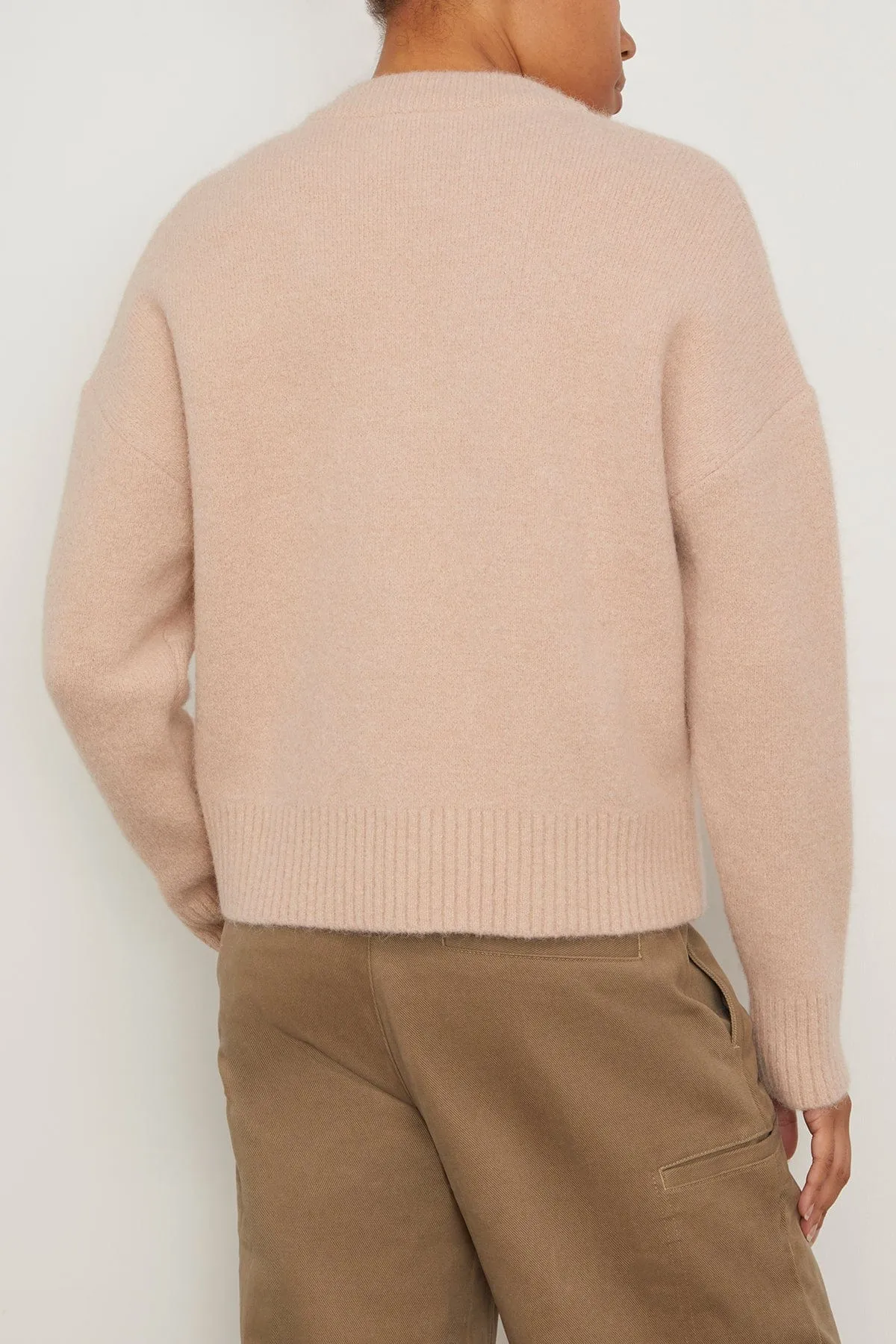 Off White ADC Cardigan in Powder Pink/Ivory