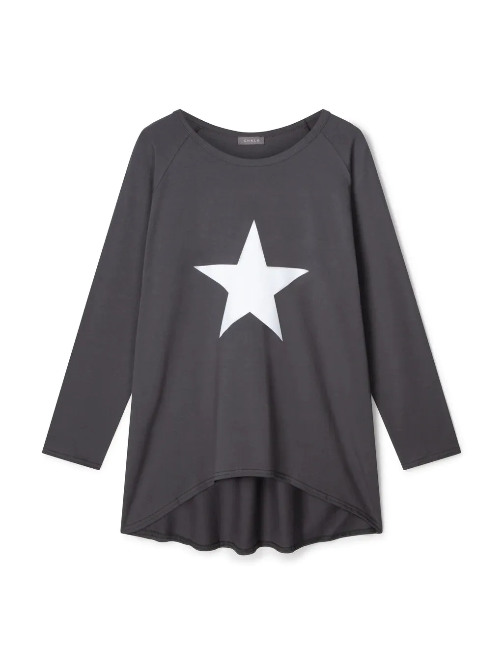 Robyn Top - Charcoal "Star"