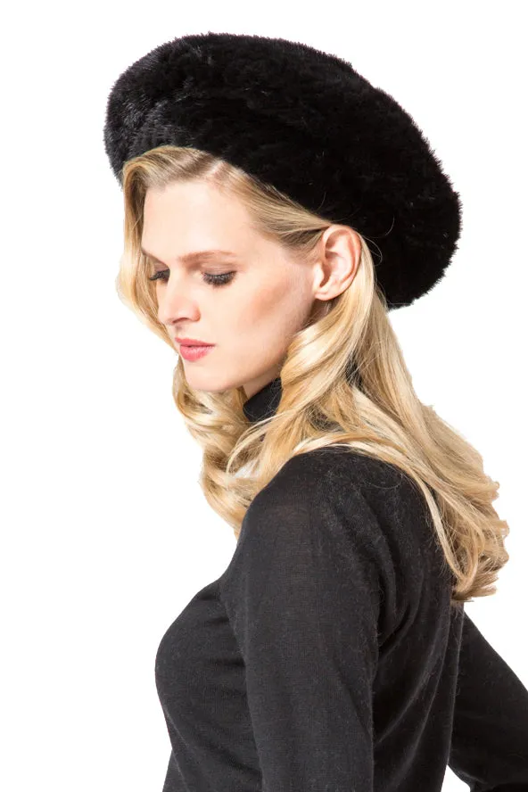 SYDNEY - Knitted Mink Beret