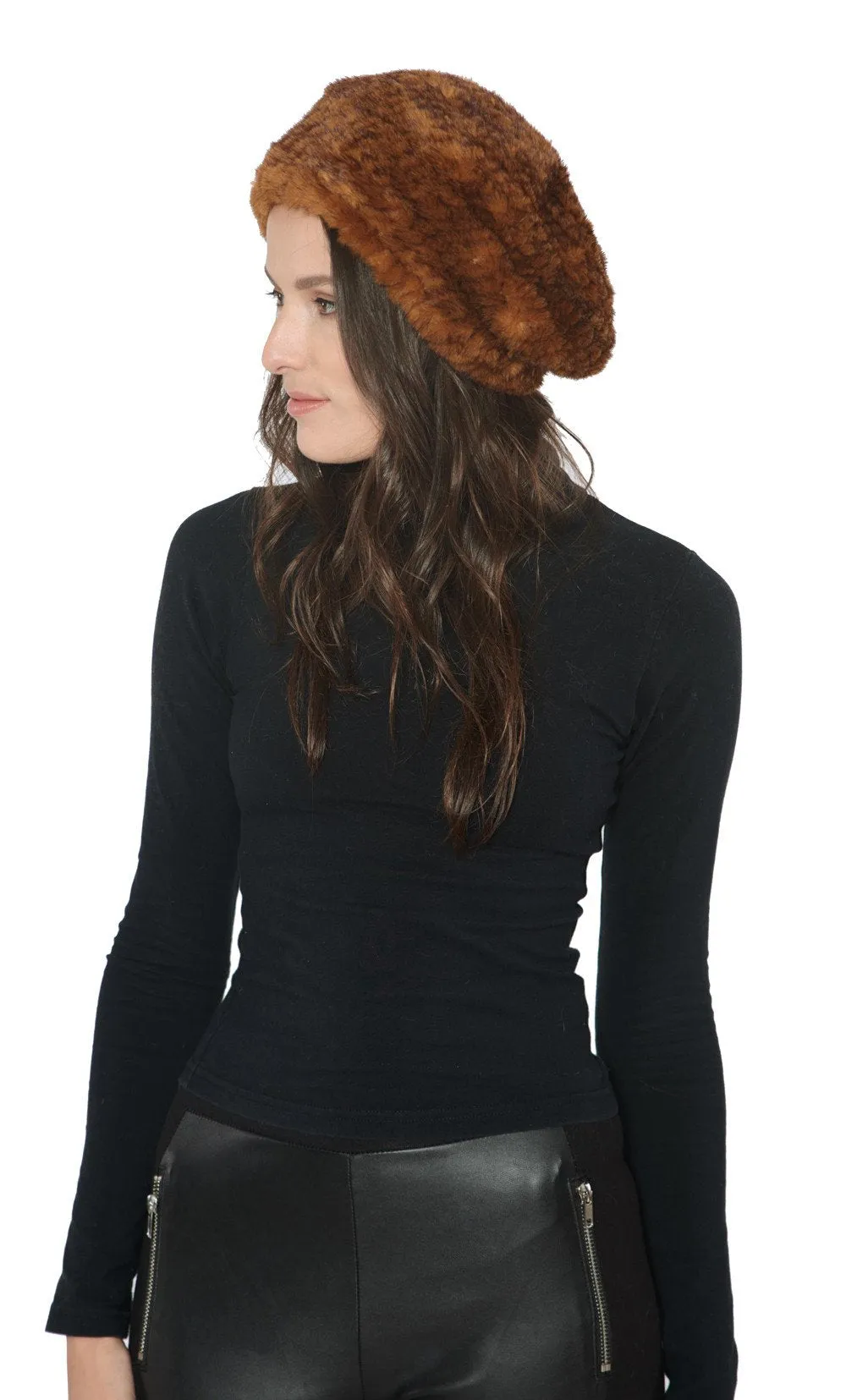 SYDNEY - Knitted Mink Beret