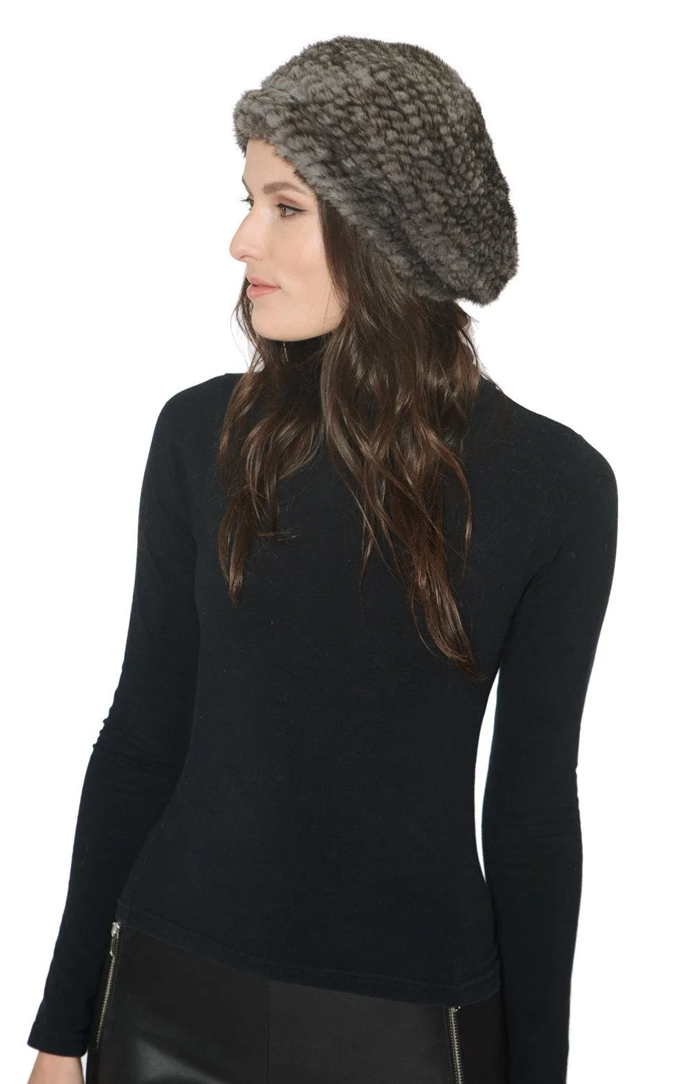 SYDNEY - Knitted Mink Beret