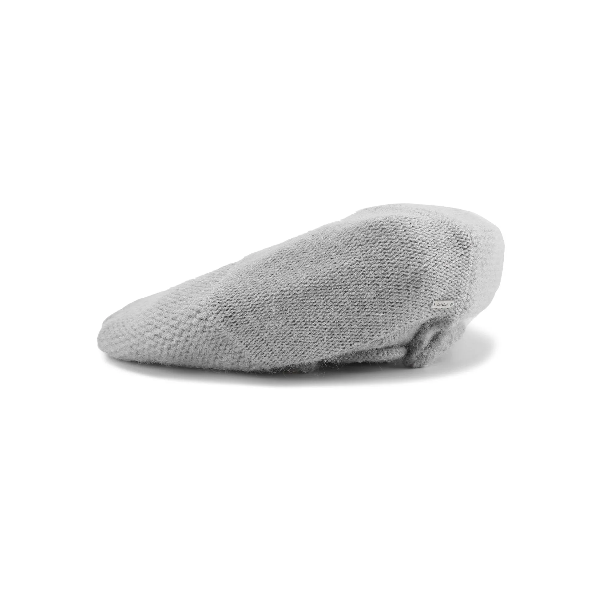 Women Mixed Knitted Beret - Light Grey