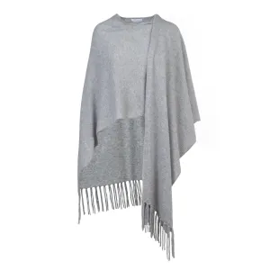 Women's Cashmere Wrap Stole in Silver Grey