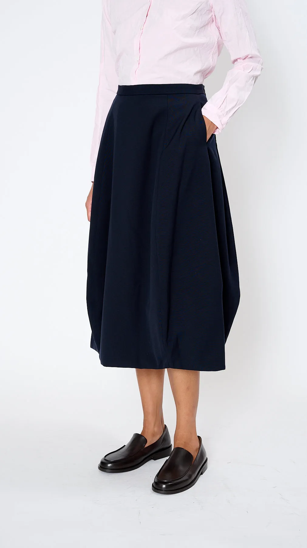 Worker Skirt in Navy